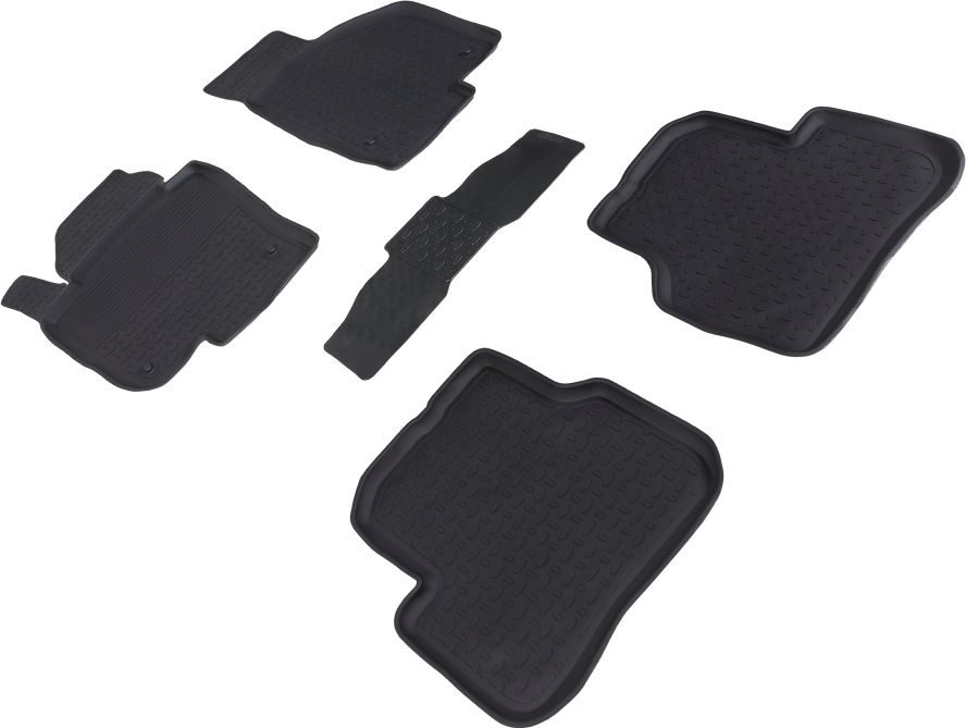 Коврики резиновые Seintex с высоким бортиком для салона Volkswagen Passat B7 2011-2014. Артикул 82715