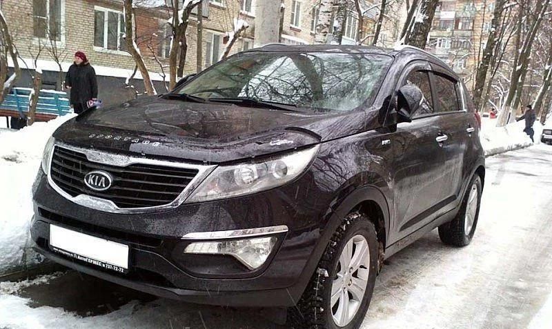 Дефлектор Vip-Tuning для капота Kia Sportage III 2010-2015. Артикул KA20