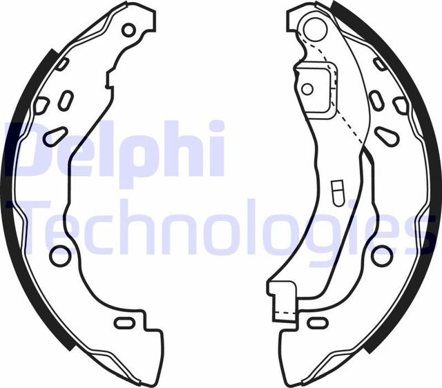 Тормозные колодки Delphi задние для Citroen Jumpy III 2016-2026. Артикул LS1929
