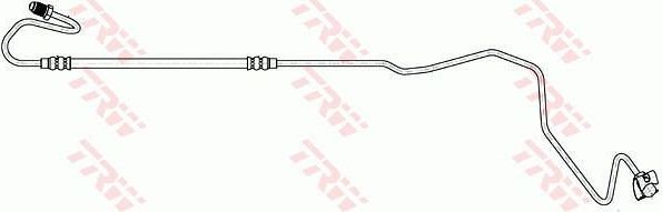 Тормозной шланг TRW задний левый внешний для Citroen C4 I 2004-2011. Артикул PHD1111