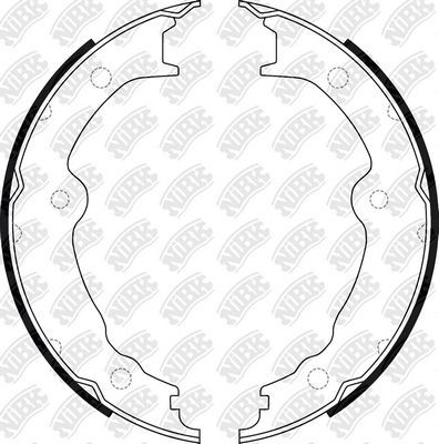 Тормозные колодки (стояночная тормозная система) NiBK. Артикул FN0699