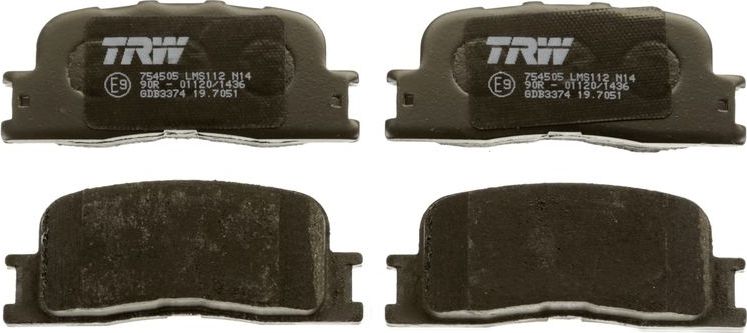 Тормозные колодки TRW COTEC. Артикул GDB3374