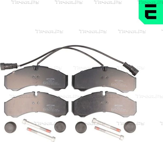 Тормозные колодки Optimal задние для Nissan Cabstar F24M, F24W 2006-2013. Артикул 12304