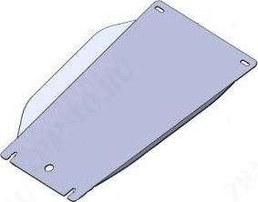 Защита алюминиевая Alfeco для КПП Isuzu MU-X II 2021-2026. Артикул ALF.60.07al