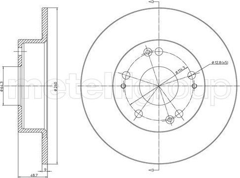 Тормозной диск Trusting. Артикул DF1469