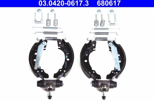 Тормозные колодки ATE Original ATE Kit для Audi 80 III (B2) 1978-1987. Артикул 03.0420-0617.3