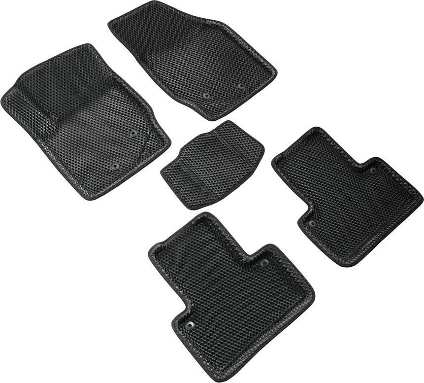 Коврики Seintex 3D EVA ромб для салона Volvo XC90 I 2002-2014 ЧЕРНЫЕ. Артикул 98447