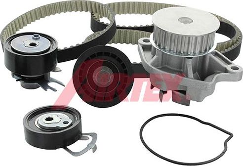 Помпа (водяной насос) с комплектом ремня ГРМ Airtex для SEAT Leon II 2006-2012. Артикул WPK-199003