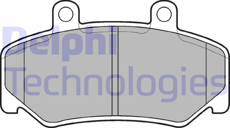 Тормозные колодки Delphi (Low-Metallic). Артикул LP643