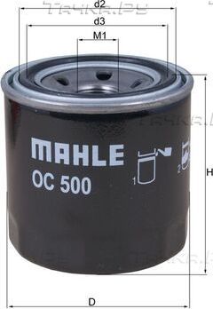 Масляный фильтр Mahle для Subaru Tribeca I 2005-2014. Артикул OC 500