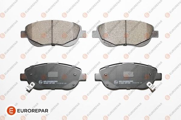 Тормозные колодки Eurorepar. Артикул 1617283980