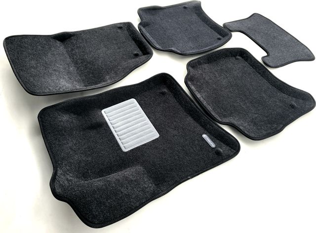 Коврики текстильные Euromat 3D Business для салона Volkswagen Touareg II 2010-2018 Темно-серые. Артикул EMC3D-004101G