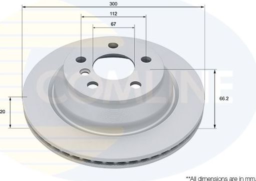 Тормозной диск Comline COATED. Артикул ADC5056V