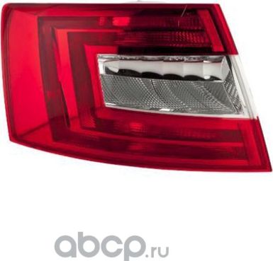 Фонарь задний левый SKODA OCTAVIA 2013- (TYC). Артикул 11-c672-01-2b
