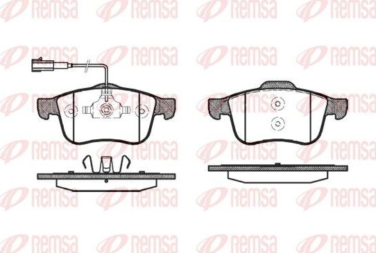 Тормозные колодки Remsa передние для Alfa Romeo Spider III 2006-2011. Артикул 1183.02