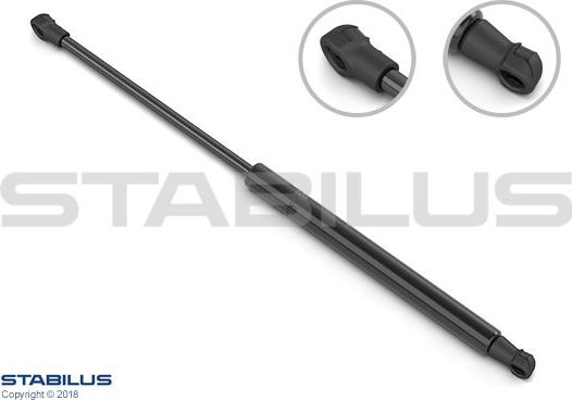 Амортизатор (упор) багажника Stabilus Lift-O-Mat® правый/левый для Volkswagen Passat B3 1988-1997. Артикул 0825MV