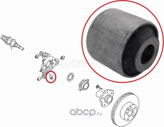 Сайлентблок задней цапфы Teana J31J32, Skyline V3 (SAT). Артикул ST55148AL500