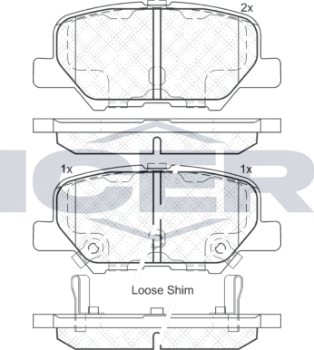 Тормозные колодки Icer. Артикул 182118
