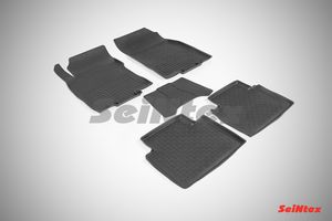 Коврики резиновые Seintex с высоким бортиком для салона Nissan X-Trail III T32 2015-2025. Артикул 86240