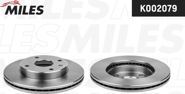 Диск тормозной CHERY FORA 06-/TAGAZ VORTEX ESTINA 08- передний вент.D 258мм. (Miles). Артикул K002079