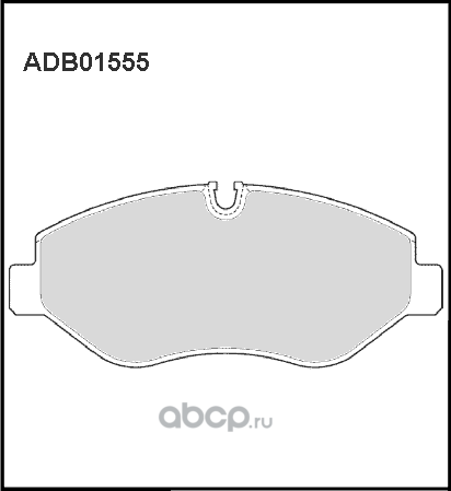 ADB 01555_колодки дисковые передние!/ MB Sprinter 209CDi-324CDi, VW Crafter 30/3 (Allied Nippon). Артикул ADB01555
