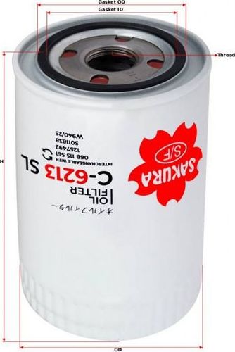 Масляный фильтр Sakura. Артикул C-6213-SL