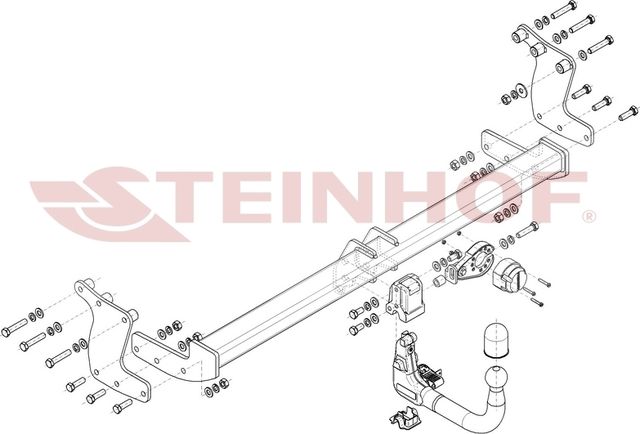 Фаркоп Steinhof для Hyundai IONIQ 5 NE 2021-2026. Артикул H-291