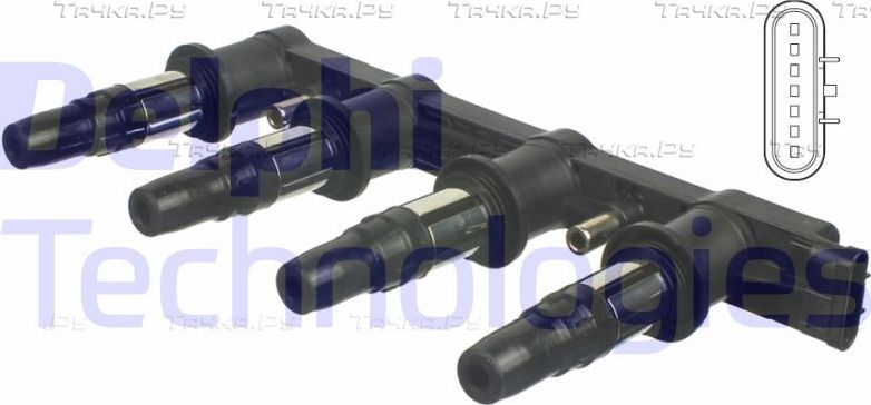 Катушка зажигания Delphi для Opel Astra J 2009-2017. Артикул CE01841-12B1