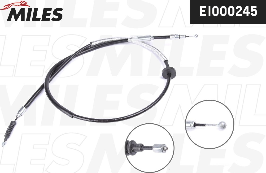 Трос ручника (тросик ручного тормоза) Miles. Артикул EI000245