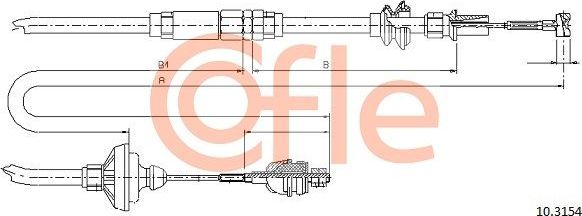 Трос сцепления Cofle. Артикул 10.3154