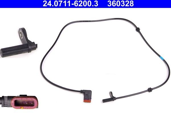 Датчик ABS ATE задний для Mercedes-Benz GLK-Класс I (X204) 2008-2015. Артикул 24.0711-6200.3