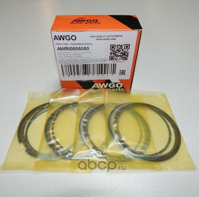 Компл. колец 0,50 на 4 поршня AWRI0005050 (Awgo). Артикул AWRI0005050