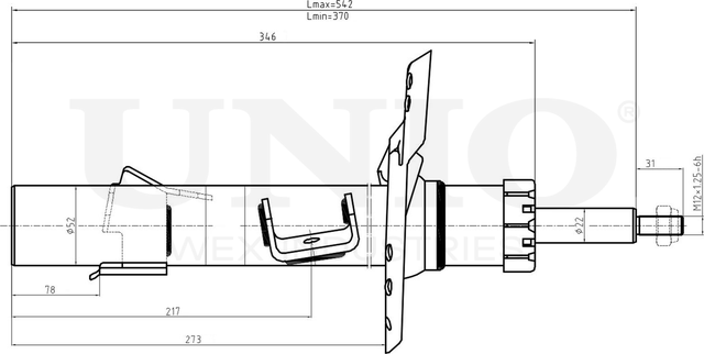 Амортизатор подвески (Unio). Артикул SAB-10056