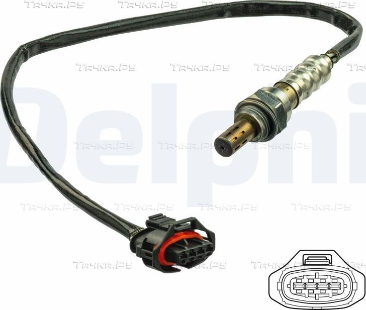 Лямбда-зонд (кислородный датчик) Delphi для Opel Vectra C 2005-2008. Артикул ES21116-12B1