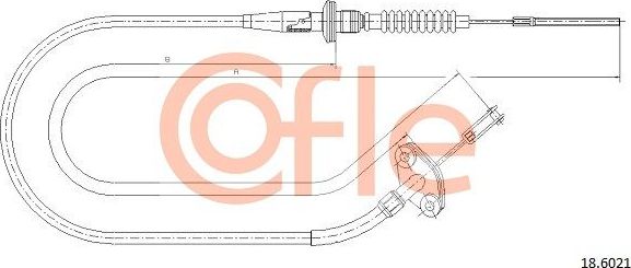 Трос сцепления Cofle для Opel Agila B 2008-2014. Артикул 92.18.6021