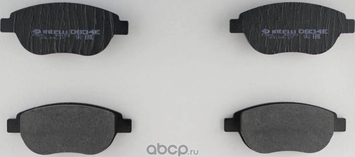 Колодки тормозные дисковые (Intelli). Артикул D934E