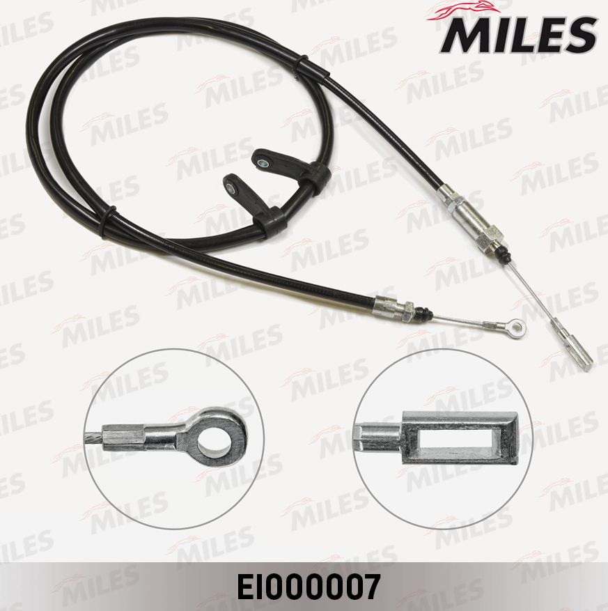 Трос ручника (тросик ручного тормоза) Miles. Артикул EI000007