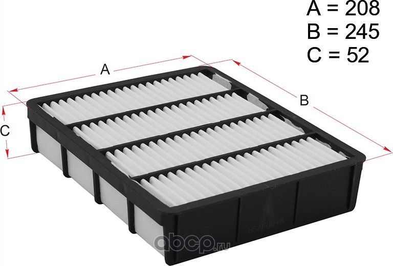 Фильтр воздушный TOYOTA MARK II/CHASER/CRESTA 92-01/HILUX SURF/4RUNNER ##N18# 95 (Hosu). Артикул HSAF0046