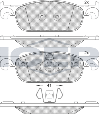 Тормозные колодки Icer. Артикул 182274