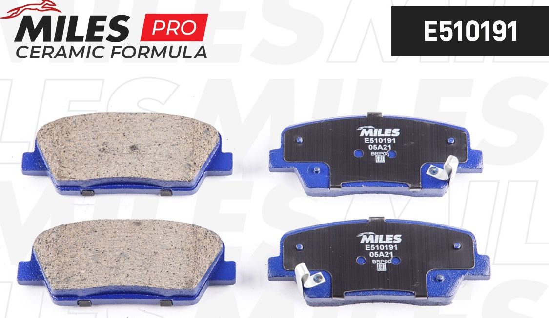Тормозные колодки Miles (Керамика). Артикул E510191