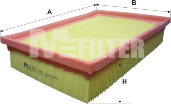 Воздушный фильтр MFilter. Артикул K 761