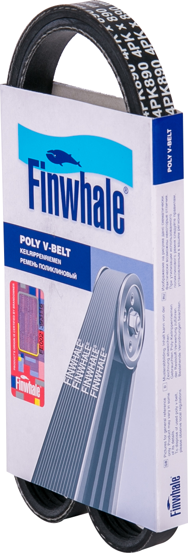 Приводной ремень поликлиновой Finwhale. Артикул BP4PK890