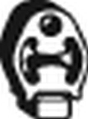 Кронштейн глушителя Bosal (Бельгия). Артикул 255-126