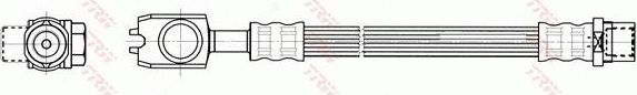 Тормозной шланг TRW. Артикул PHD557