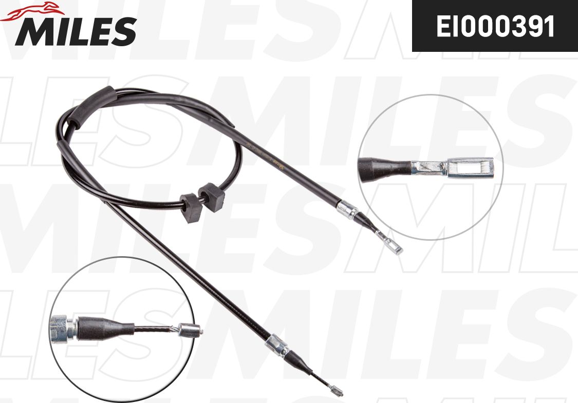 Трос ручника (тросик ручного тормоза) Miles. Артикул EI000391