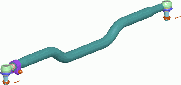 Рулевая тяга поперечная Lemforder для MAN L2000 1994-2007. Артикул 11770 01