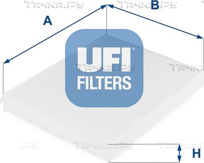 Салонный фильтр UFI для Fiat Punto II 1999-2012. Артикул 53.043.00