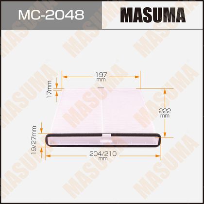 Салонный фильтр Masuma. Артикул MC-2048