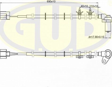 Датчик ABS G.U.D.. Артикул GABS02603