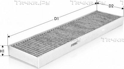 Салонный фильтр  Tecneco Filters для MINI Cabrio II (R57) 2008-2015. Артикул CK4436C